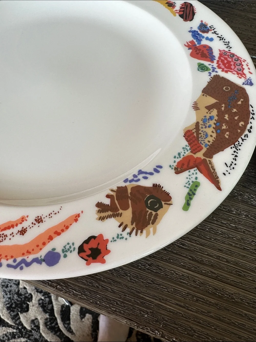 Nikko Japan vintage perceptions collectible set of four dinner plates 9D sea lif